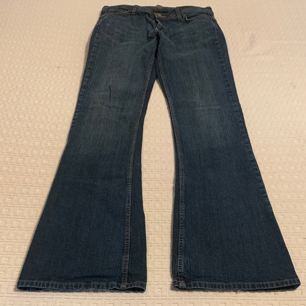 Express Dark Blue Flare Jeans